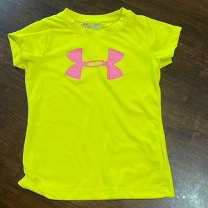 Toddler girl under armor, athletic top